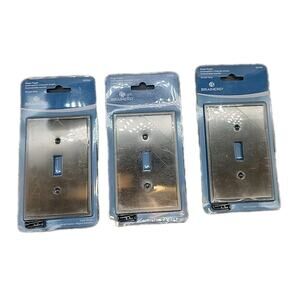 Brainerd Simple Steps 1-Gang Satin Nickel Single Toggle Wall Plate New 3Pack [3]